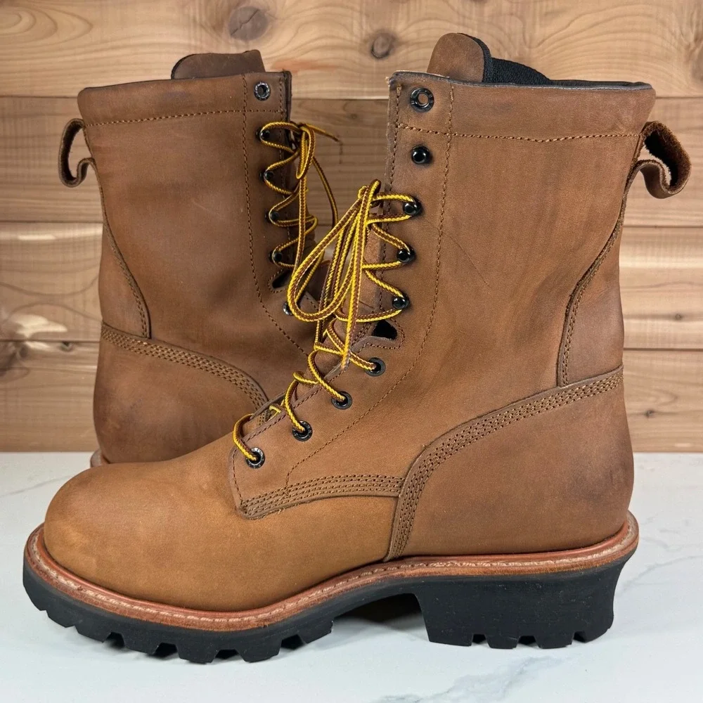 Red Wing Loggermax 4420 Mens Brown Waterproof Leather Work Boots‎ Men's 11.5